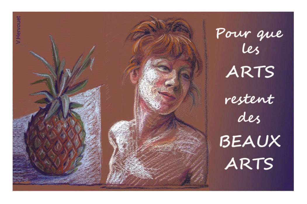 3 autocollants "Pour que les ARTS restent des BEAUX ARTS"