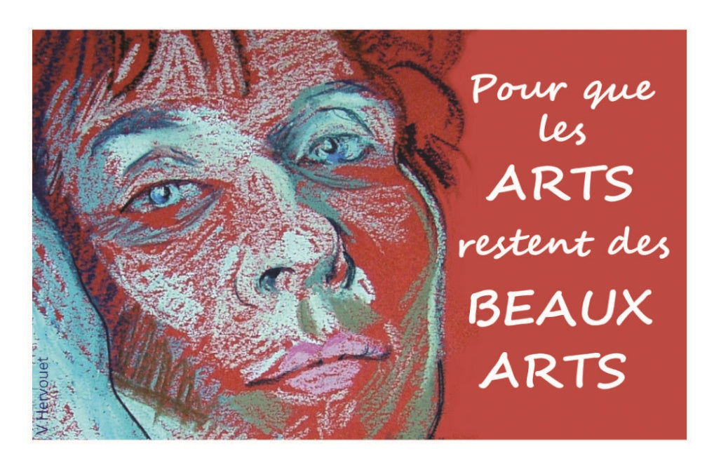 3 autocollants "Pour que les ARTS restent des BEAUX ARTS"